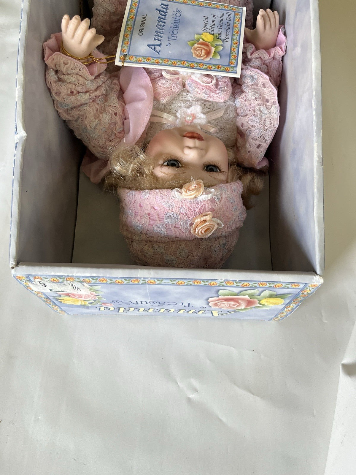 ITEM NO. ADG6 Amanda Year-2002 Porcelain Doll by Timeless Treasures NIB