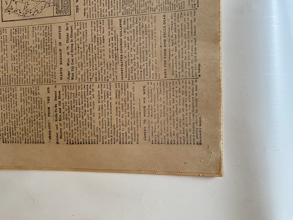 Titanic Sinks!  New York Tribune Newspaper April 16, 1912 Reprint