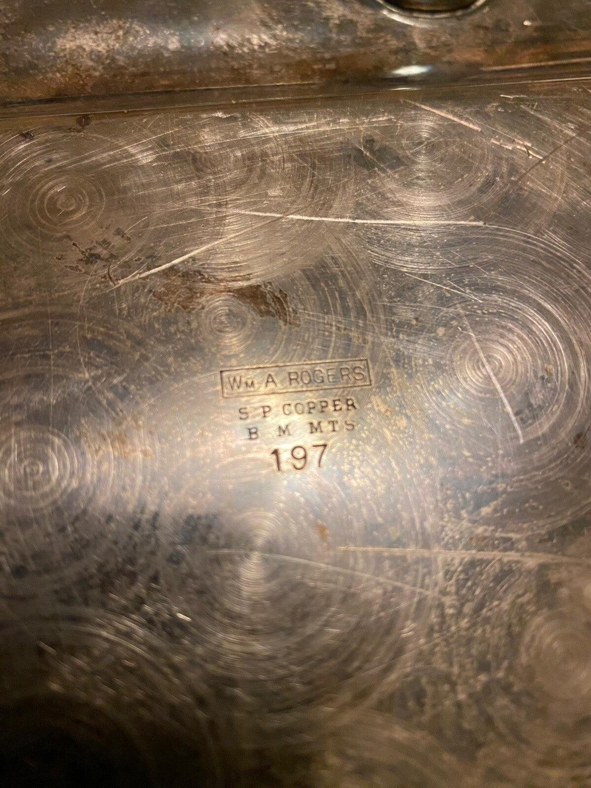 Wm A Roger’s Tray 197 -1949 Woodstock, New Brunswick J Clark & Son Col. Dan Time