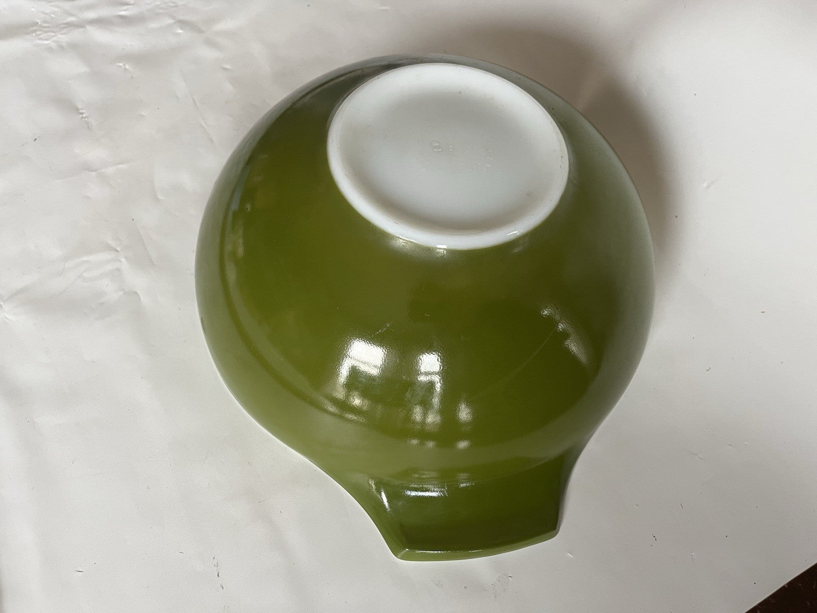 Vintage #444 Pyrex Avocado Green 4qt Cinderella Mixing Bowl