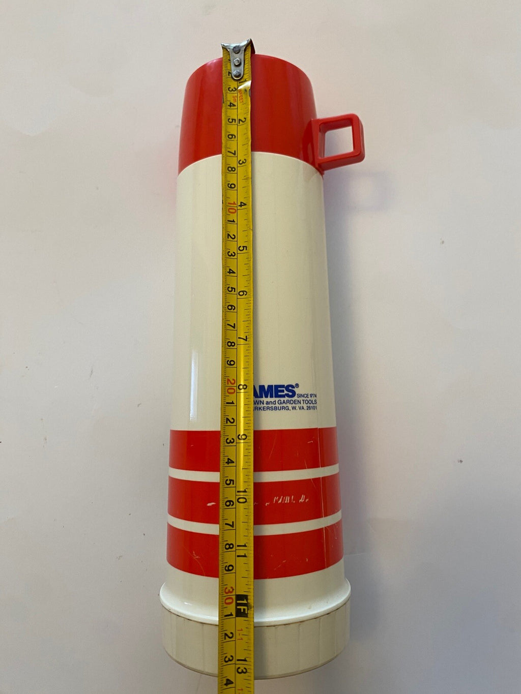 Vintage King Seely Thermos Ames Lawn & Garden Tools Vacuum Bottle USA 32oz.