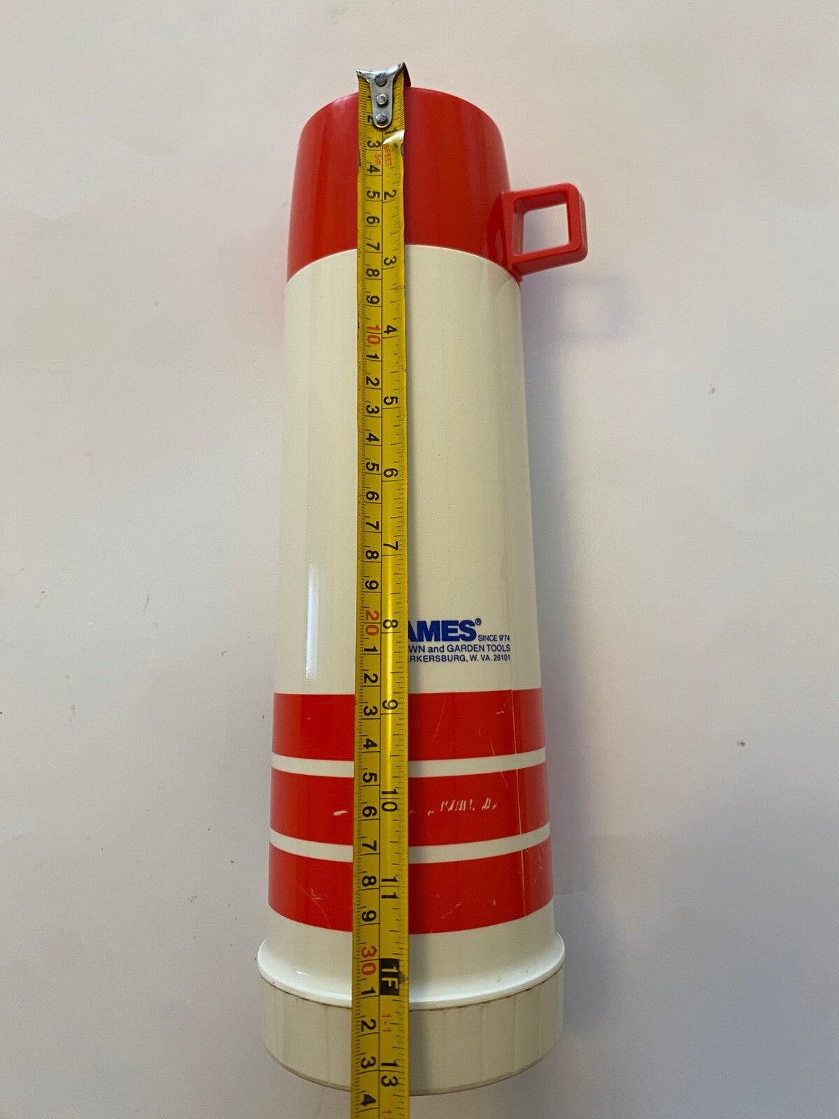 Vintage King Seely Thermos Ames Lawn & Garden Tools Vacuum Bottle USA 32oz.