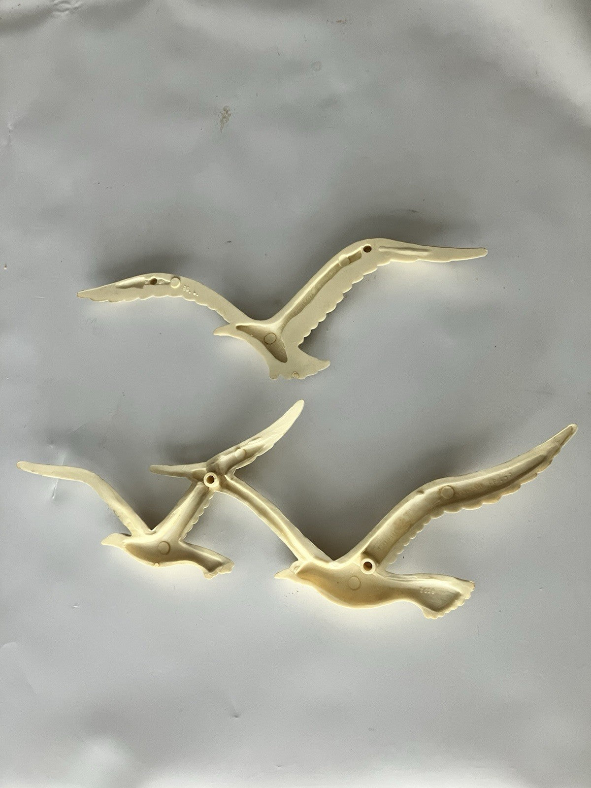 Vintage Homco Seagulls Birds in Flight Wall Art Décor Plastic Resin USA