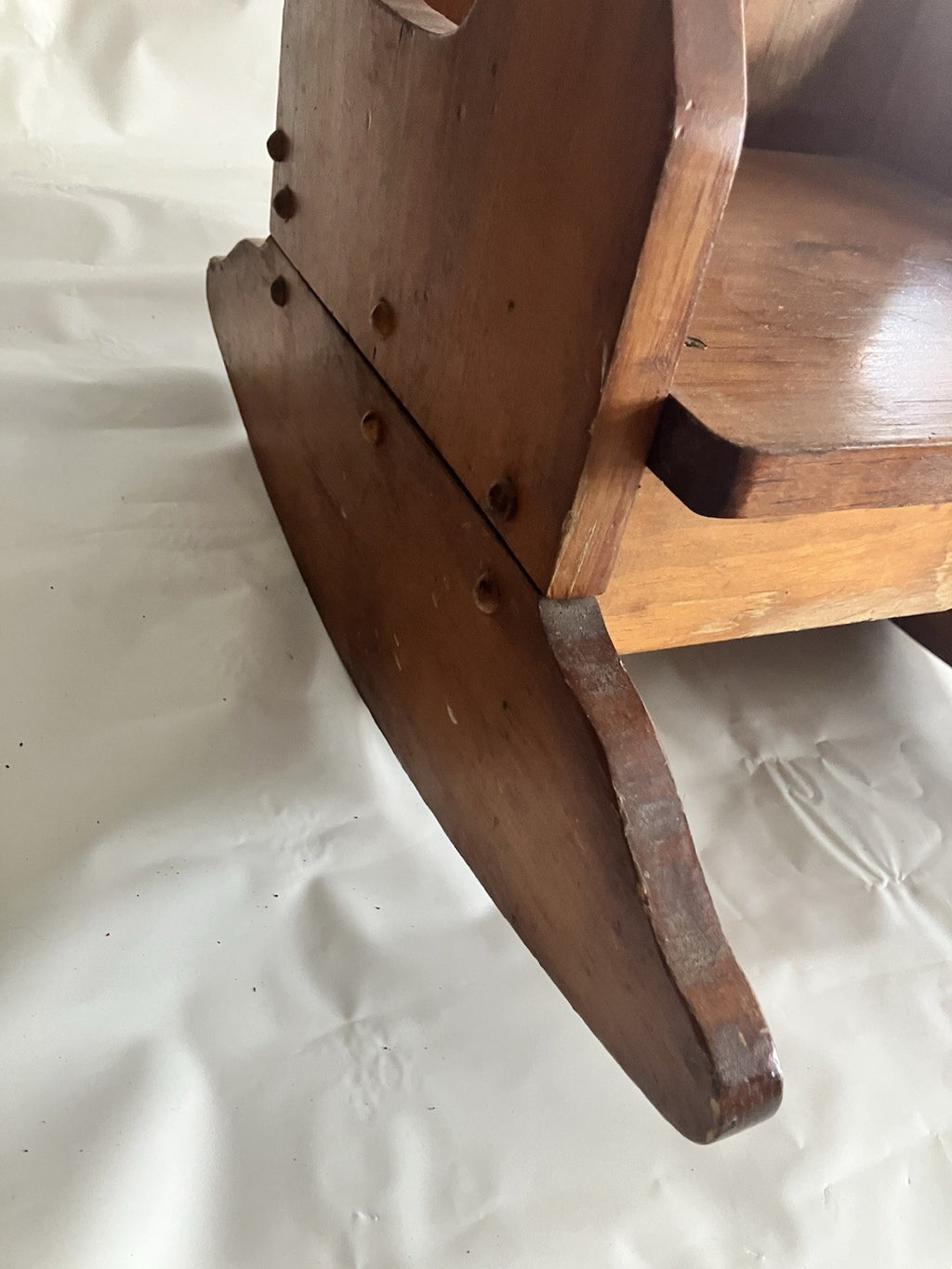 Vintage Wooden Child’s Rocking Chair, 24” Tall