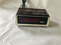 Vintage Elgin Wood tone Electric Analog Bedside Alarm Click Working Condition