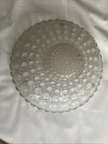 Vintage Ceiling Light Shade ‘20’s Art Deco 3 Hole White Hobnail Bubble Glass EUC
