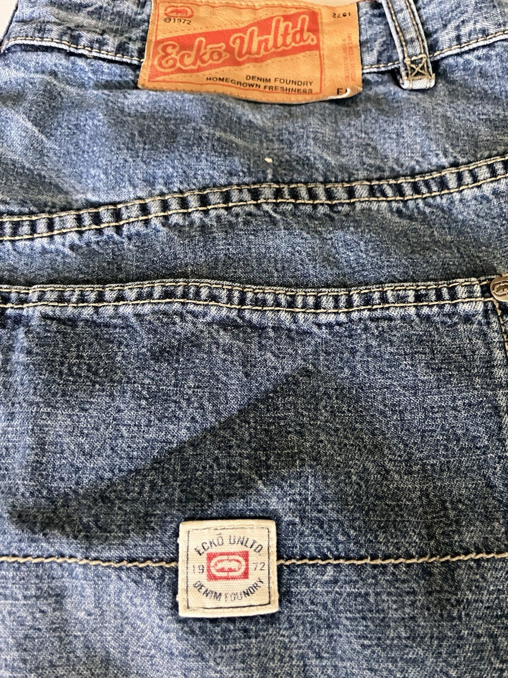 Y2K Mens ECKO Unltd Baggy Jeans Original Style 36” Waist.