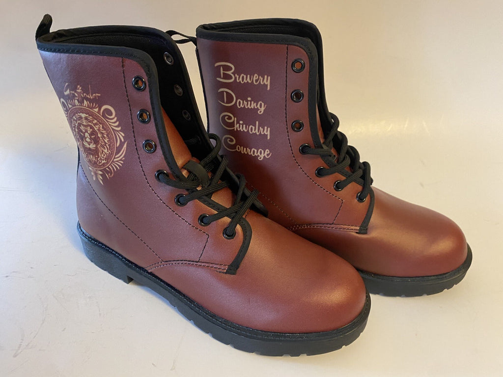 Brown Leather Boots Womens Size 7 DUMBLEDORE’S ARMY Harry Potter Size 7