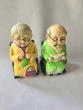 Vintage Pair Of Retirement Fund Old Folks Rocking Banks