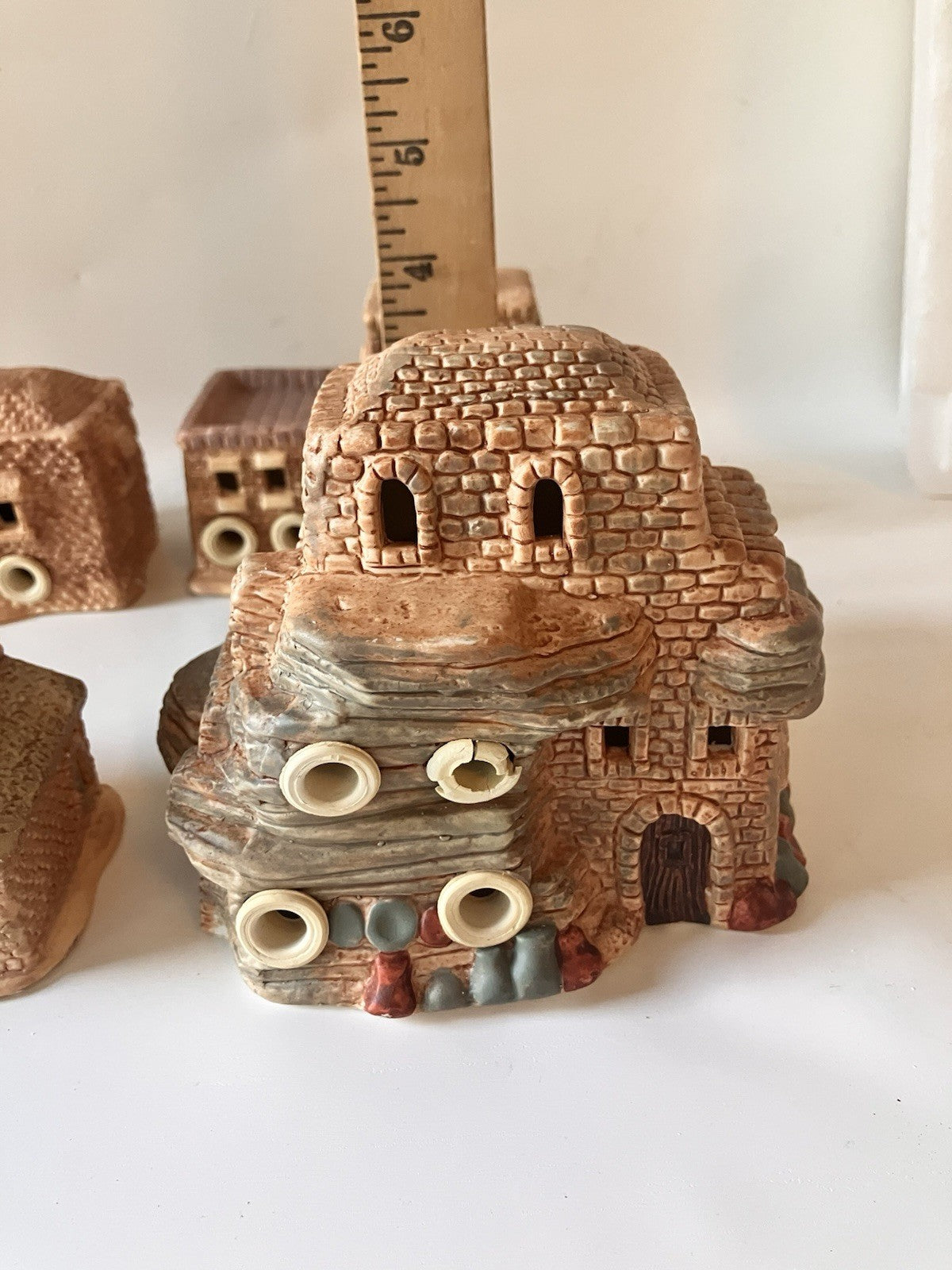 Vintage Ceramic Little Town Of Bethlehem’s Nativity Scene With Original Box