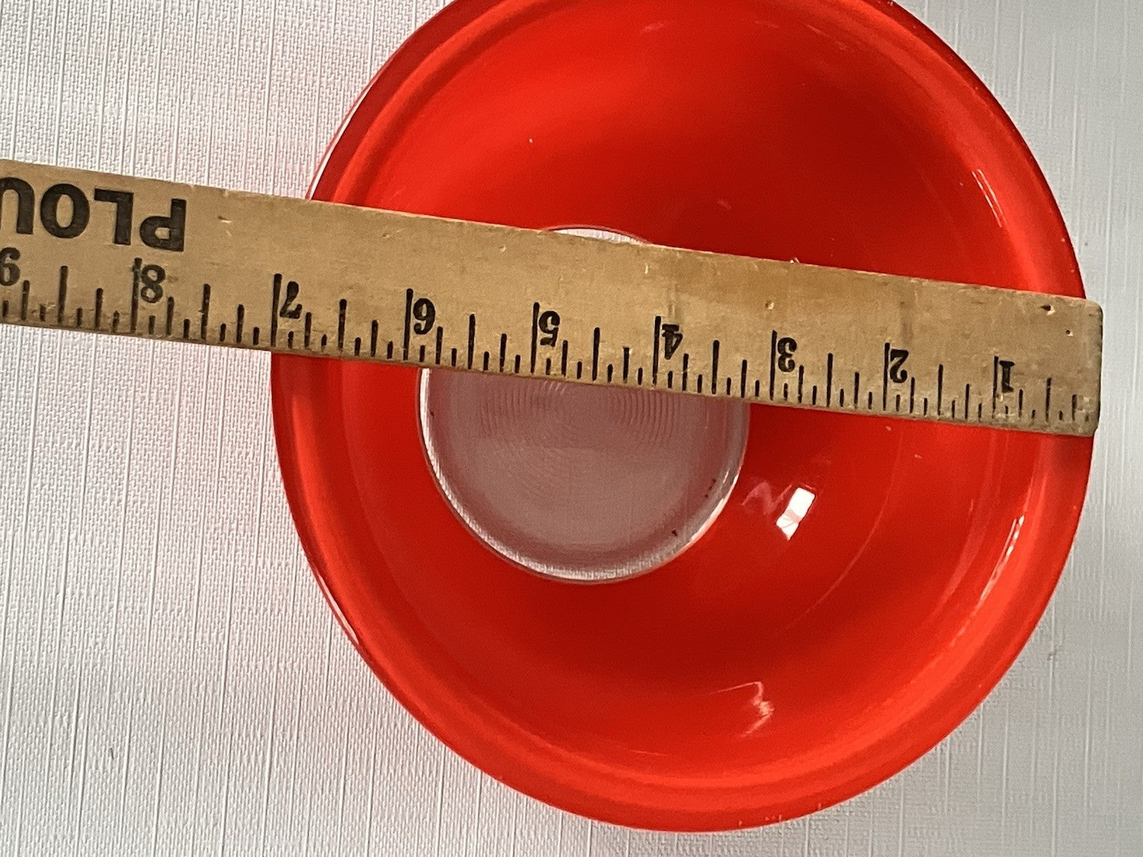 Vintage PYREX Primary/Clear Bottom Bowls-2.5 L; 1 L Blue And Red 1980s