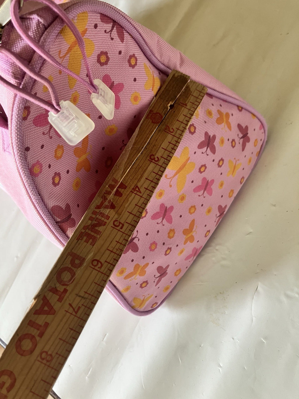 Y2K Pink Care Bear Duffle Bag. EUC With Accessory Bag By FAB Starpoint