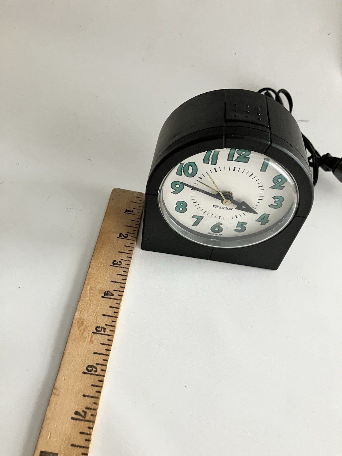 1997 Westclox Bedside Alarm Clock; Electric Plug In