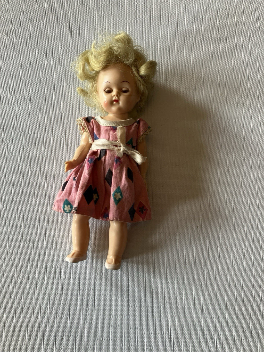 Vintage 8” Tall Winking Doll