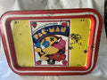 Vintage Orange Pac-Man Metal Lap & Bed TV Tray w/Folding Legs - Midway Co. *READ