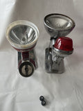 2-Vintage Retro Silver Ray-O-Vac Sportsman Lantern Light/ Ashcroft Red Lantern