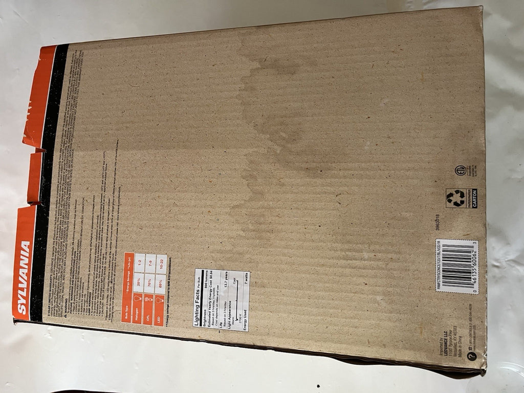 NIB Sylvania Easton Matte Black Finish Wall Mount Light; Dimmable LED Soft White