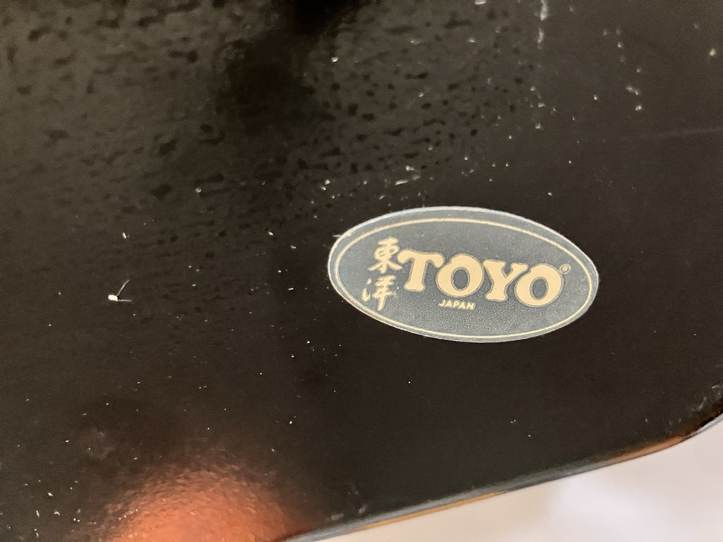 Vtg Toyo Japanese Lacquerware Enamel Serving Trays (4)- Floral/Plaid 2 Patterns