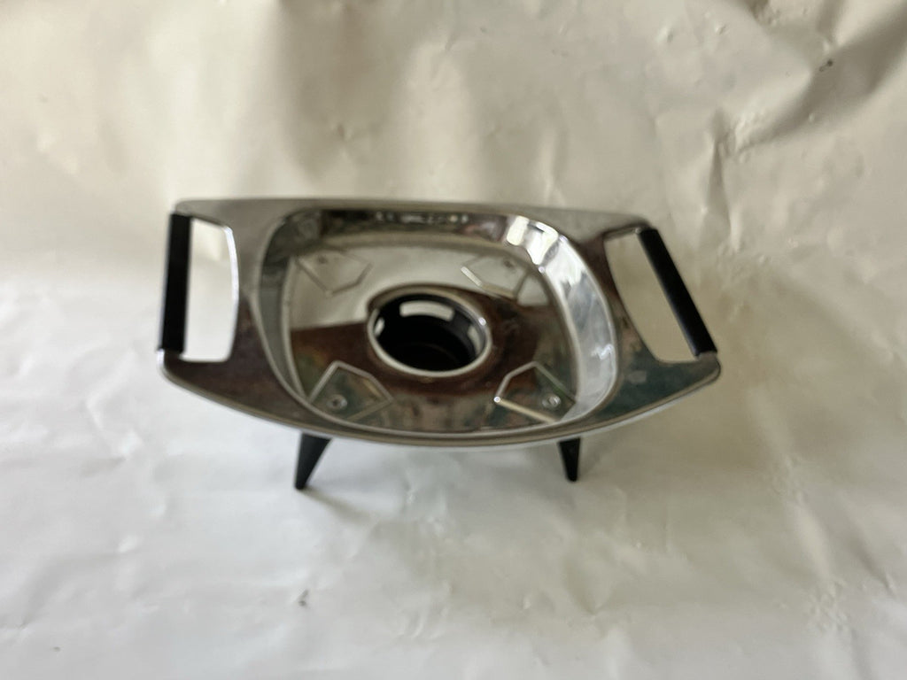 Vintage Double Handled Metal Casserole Warmer, Fits Single Stern-o, Four Footed