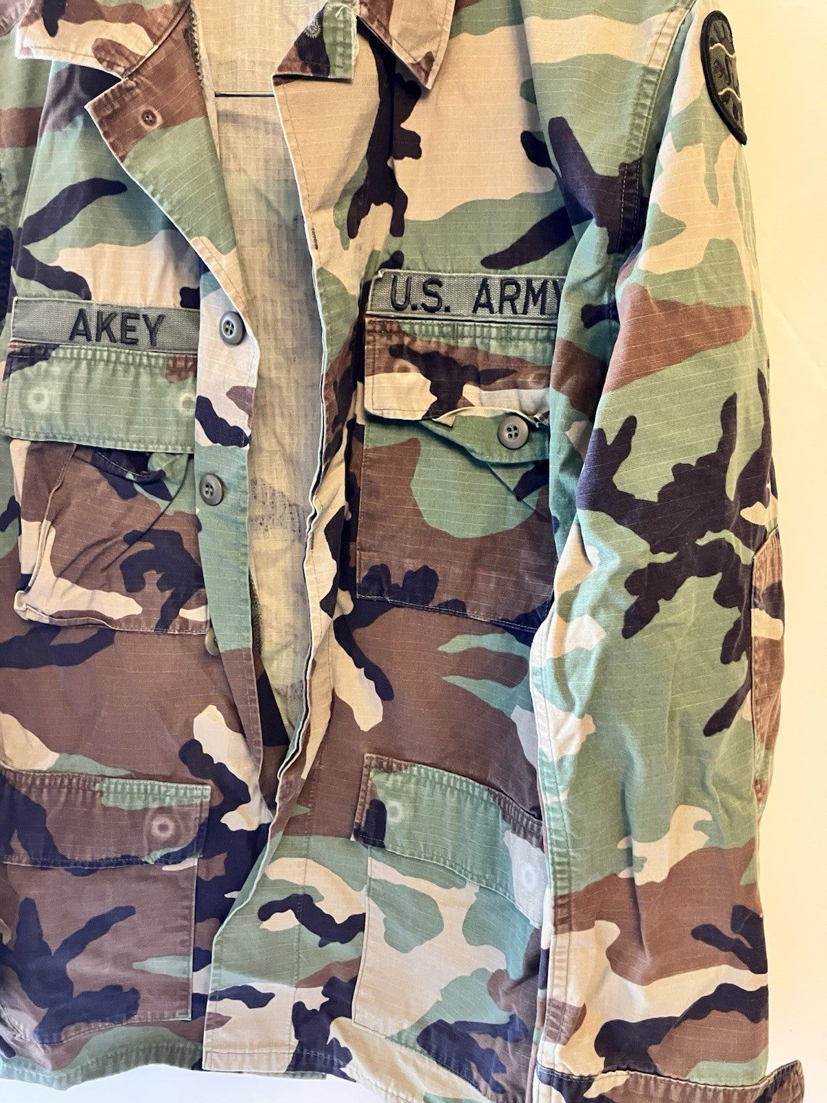 Vintage 24th Infantry Woodland Camouflage Battle Field Dress U.S. Army Complete