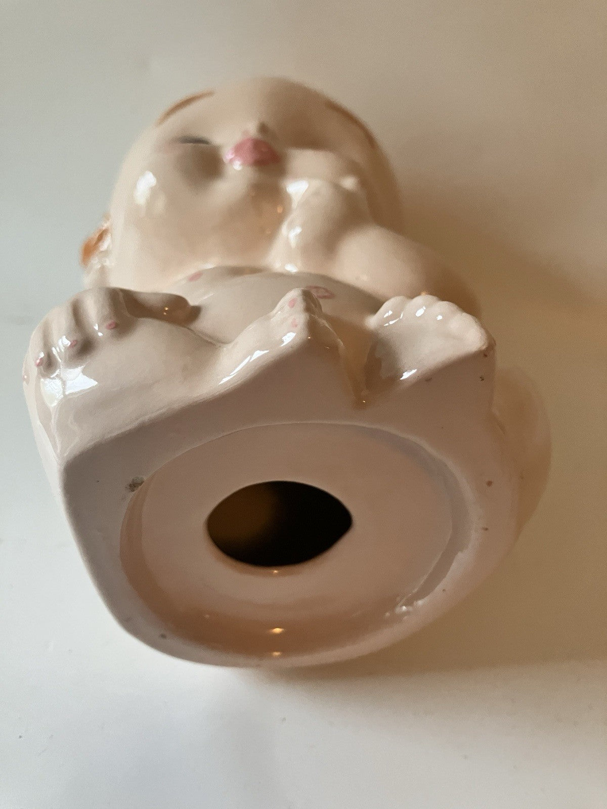 Vintage Baby 6” Tall Ceramic Figurine