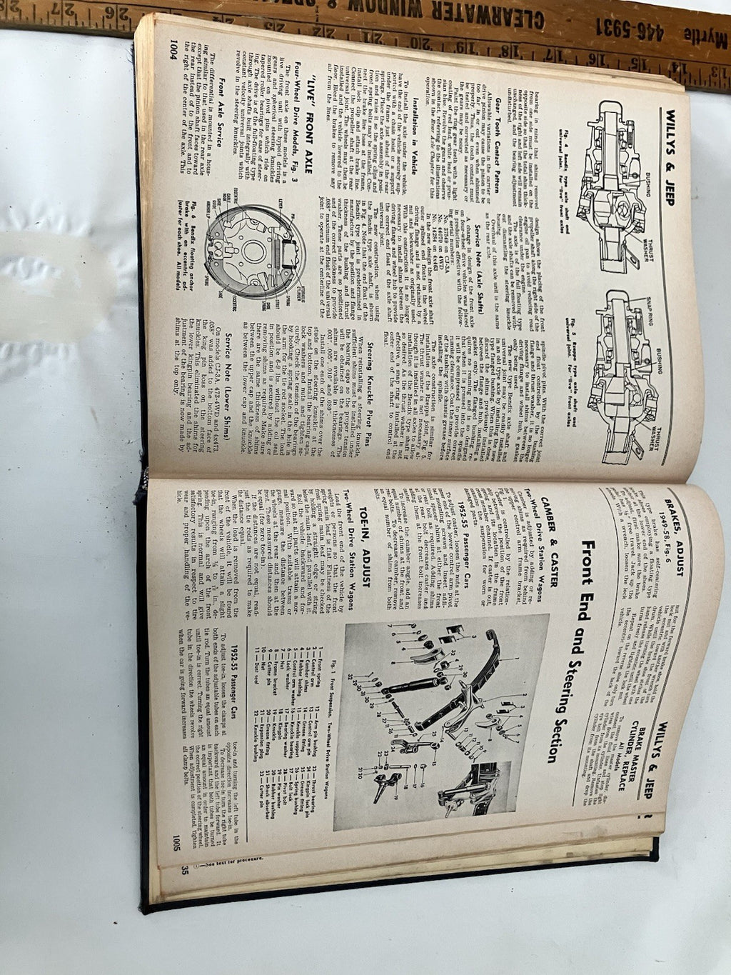Vintage 1958 Motor's Auto Repair Manual 21st Edition