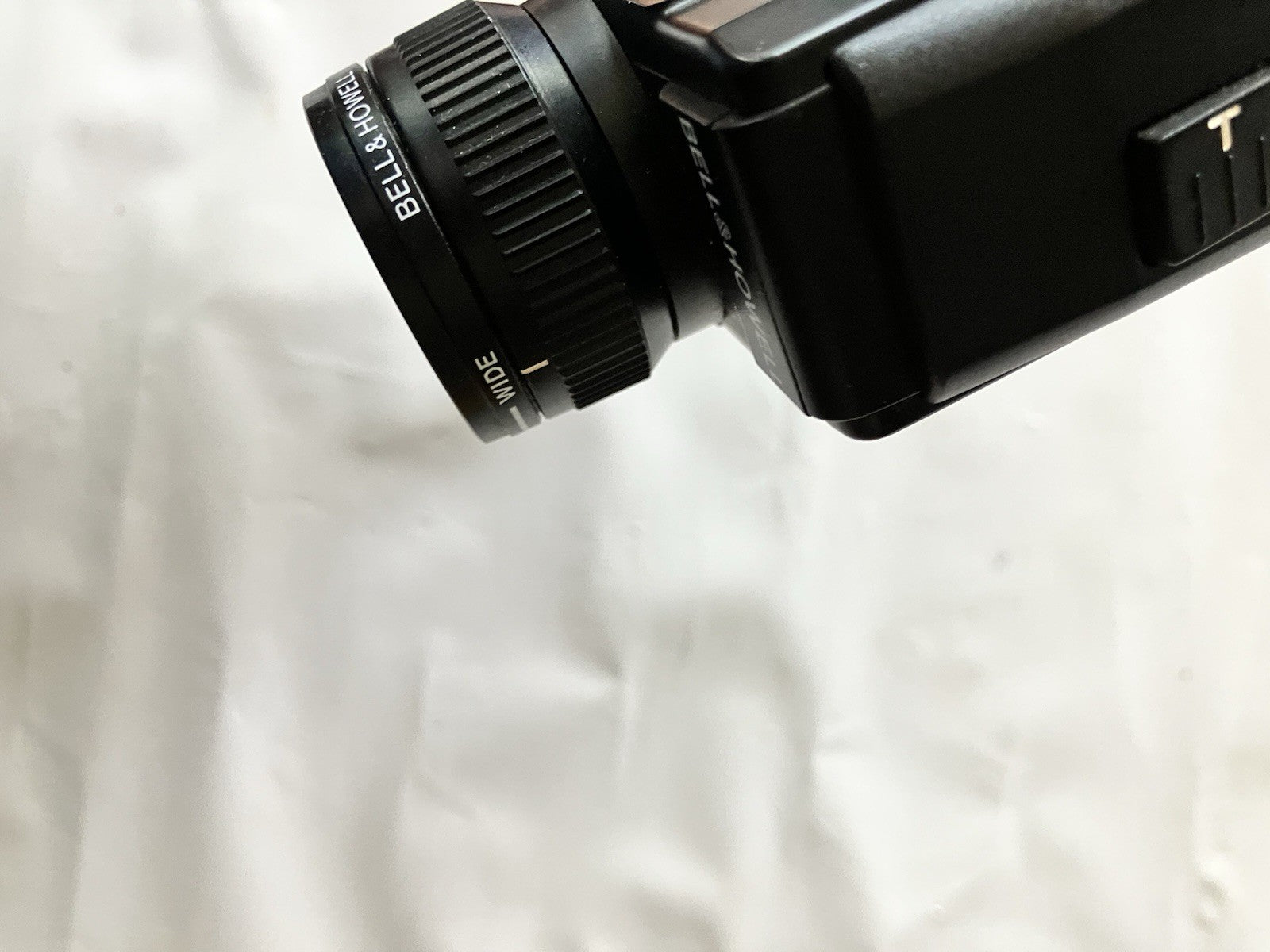 Vintage Black Bell & Howell T20 XL Super 8 Camera With Handle Attachment