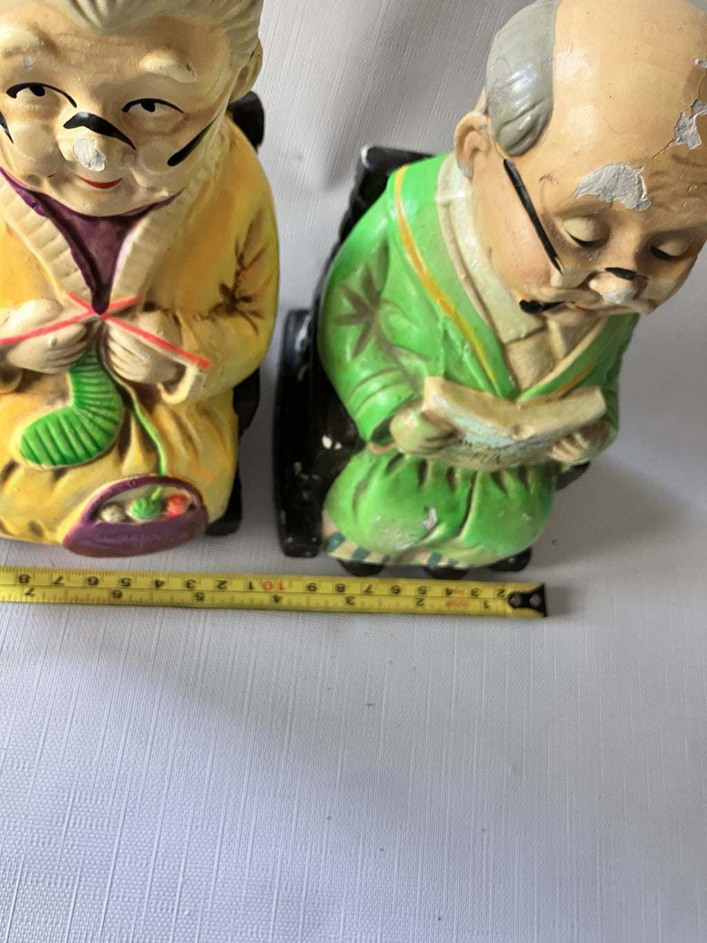 Vintage Pair Of Retirement Fund Old Folks Rocking Banks