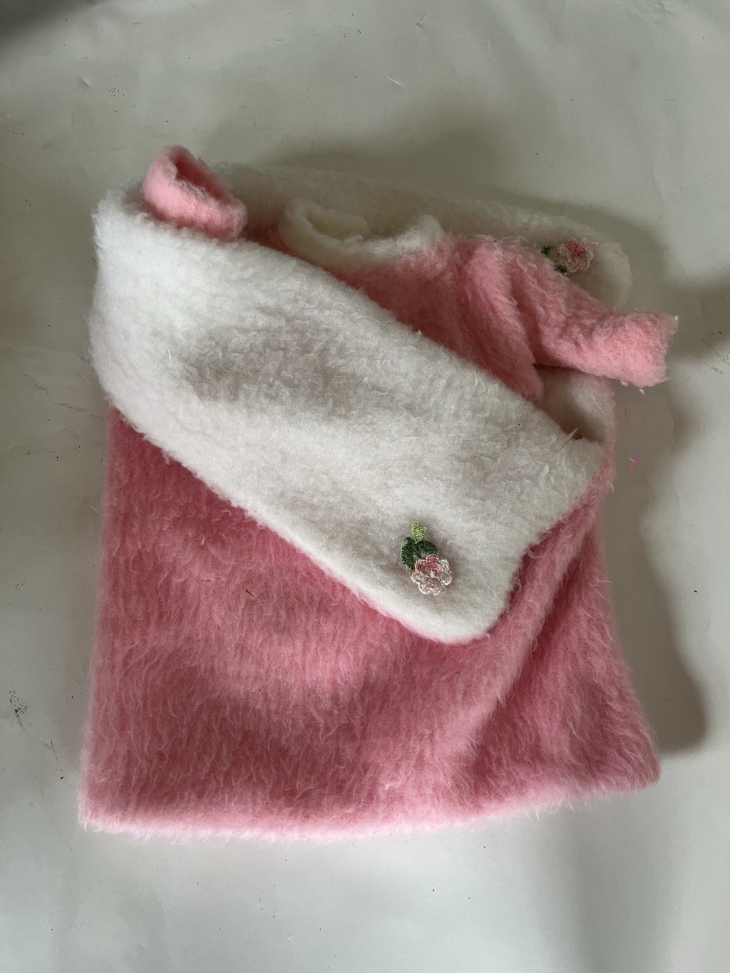 Vintage 1950s Vogue Doll Pink Sweater And Blanket 