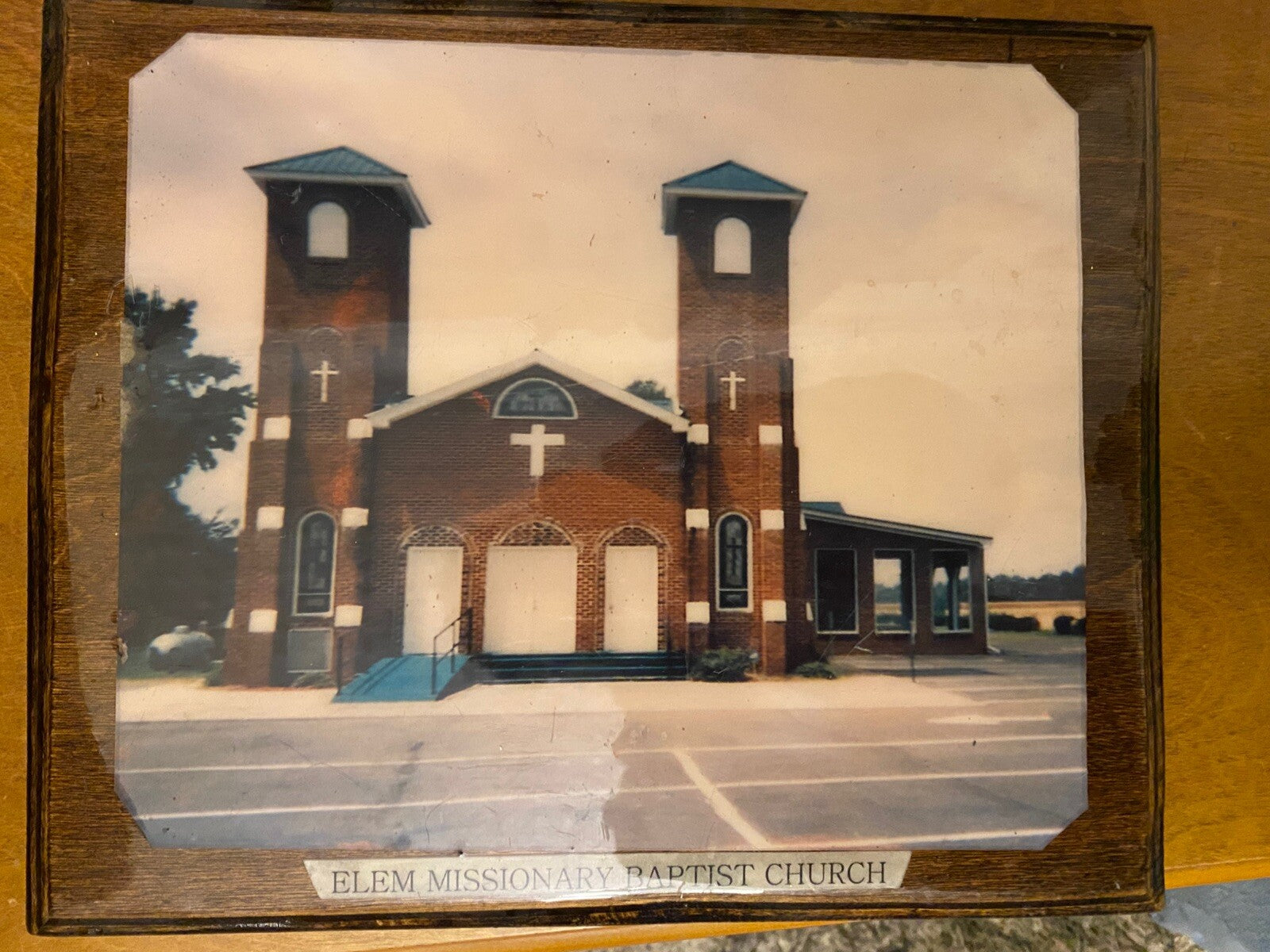 Elem Missionary Baptist Church Wood Plaque 12x10” Dorchester North Carolina