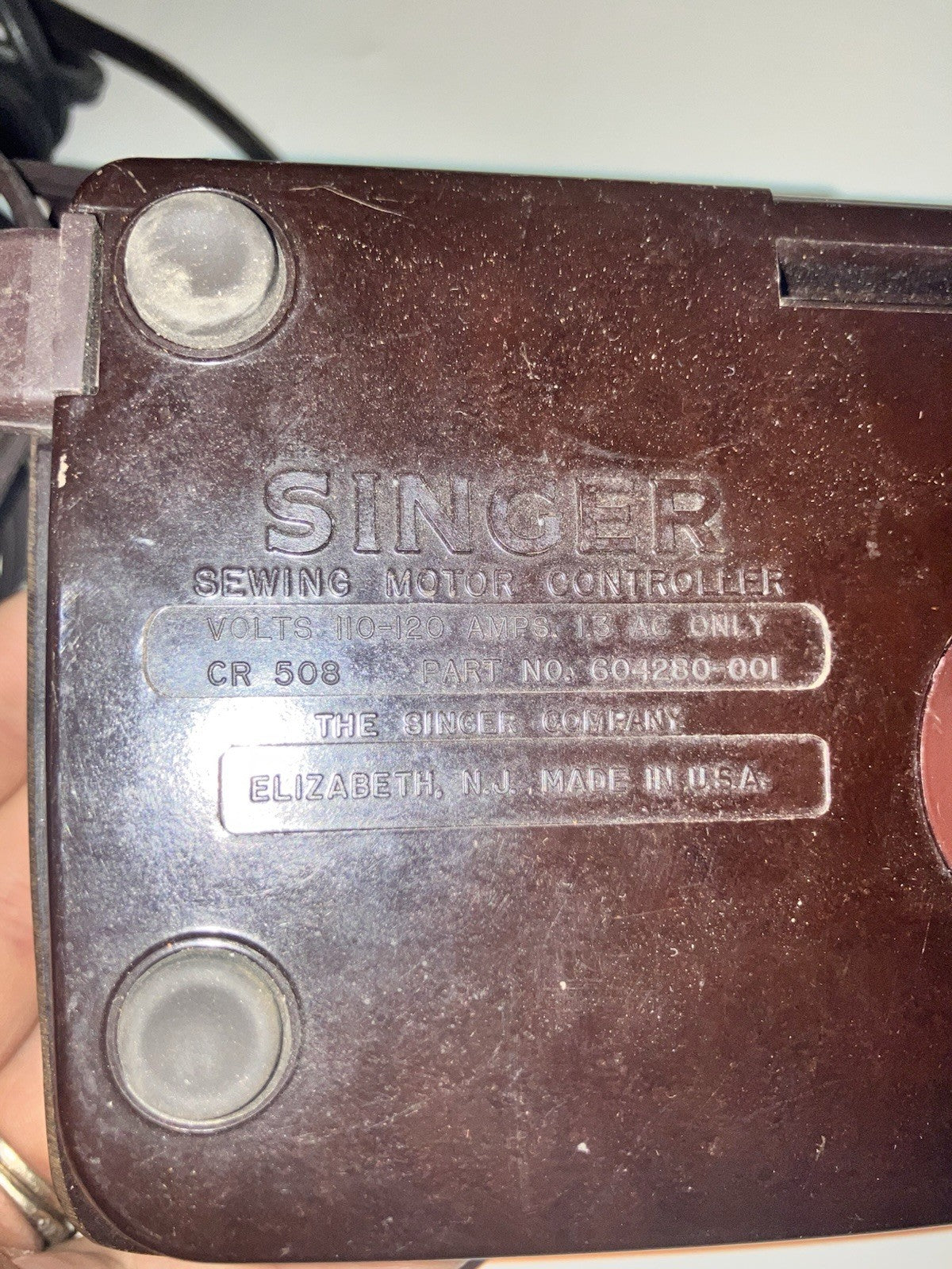 Vintage Singer Sewing Machine Foot Pedal Lot Of 3.