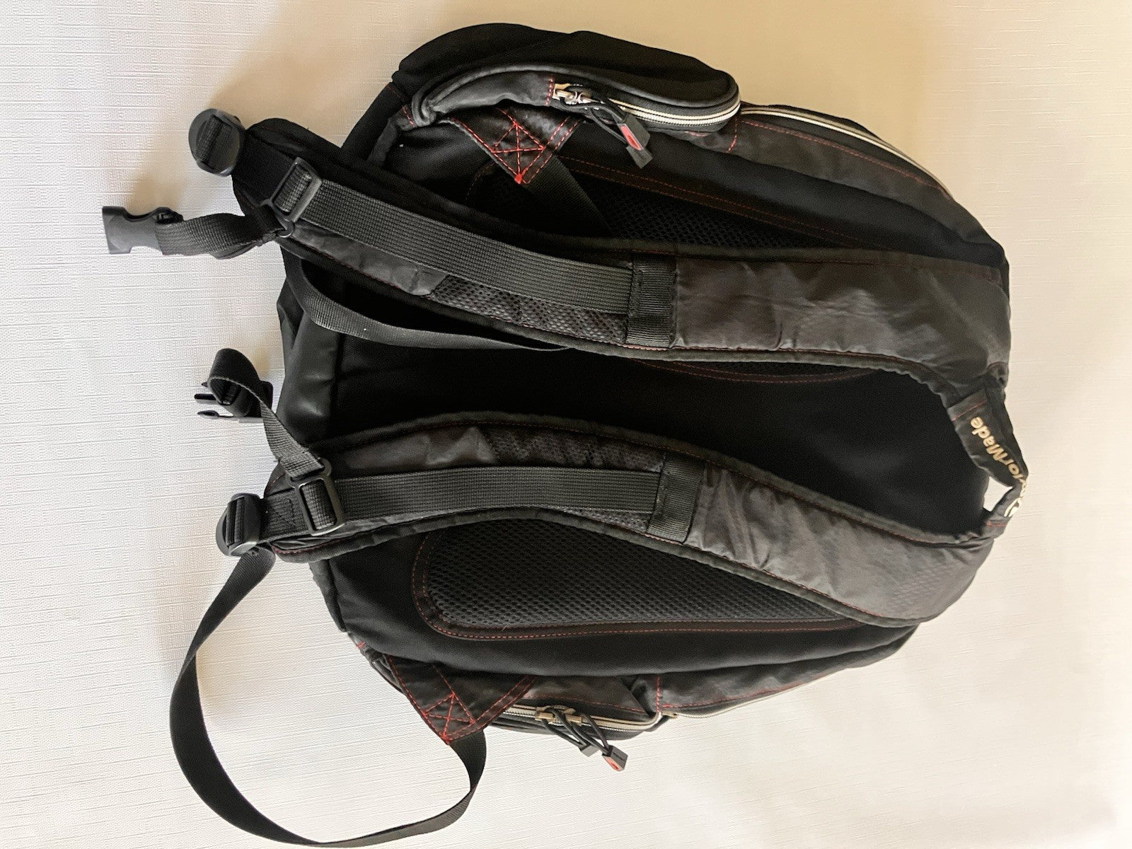 TaylorMade TM Performance Backpack Golf Travel Book Bag Black Office Gym Zip Up