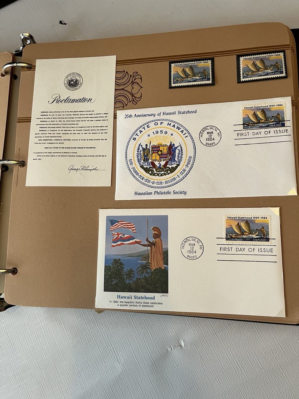 Vintage “First Day Covers” Stamp Collection Hawaii, Alaska, Nat’l Parks ‘37-‘84