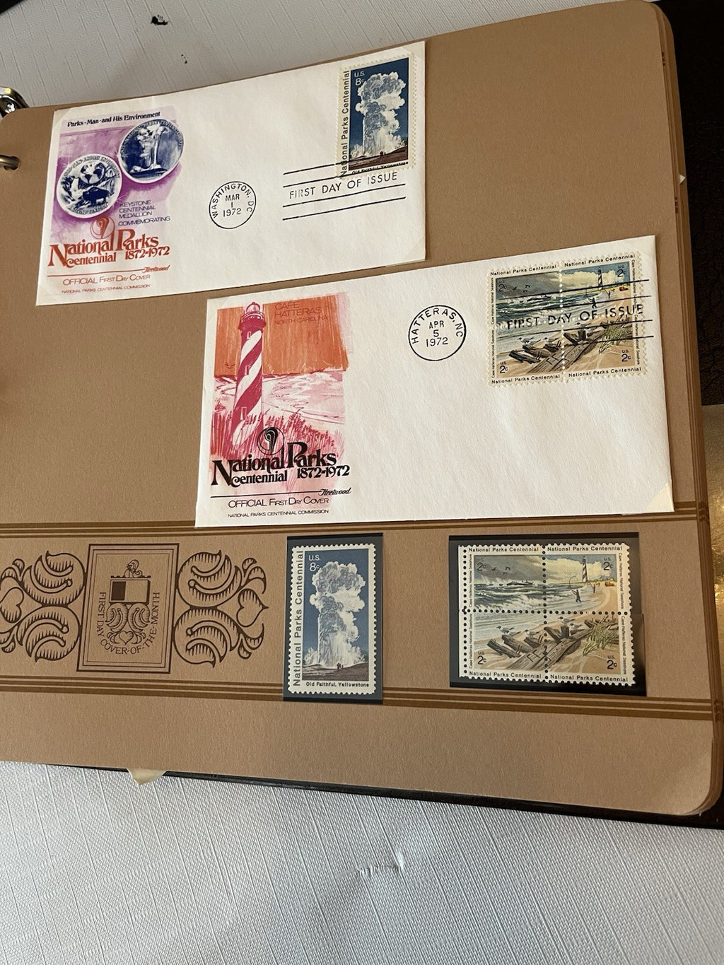 Vintage “First Day Covers” Stamp Collection Hawaii, Alaska, Nat’l Parks ‘37-‘84