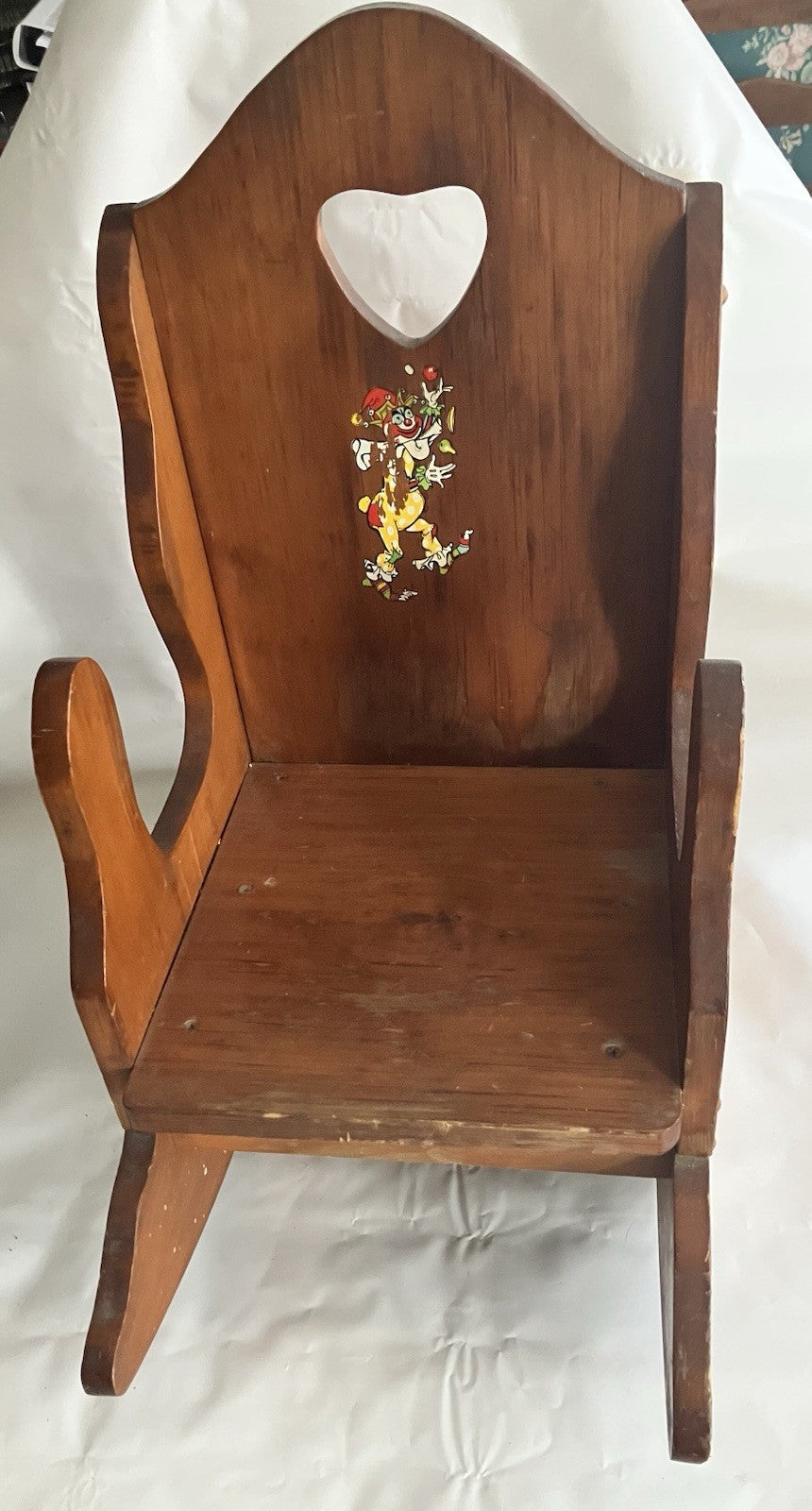 Vintage Wooden Child’s Rocking Chair, 24” Tall