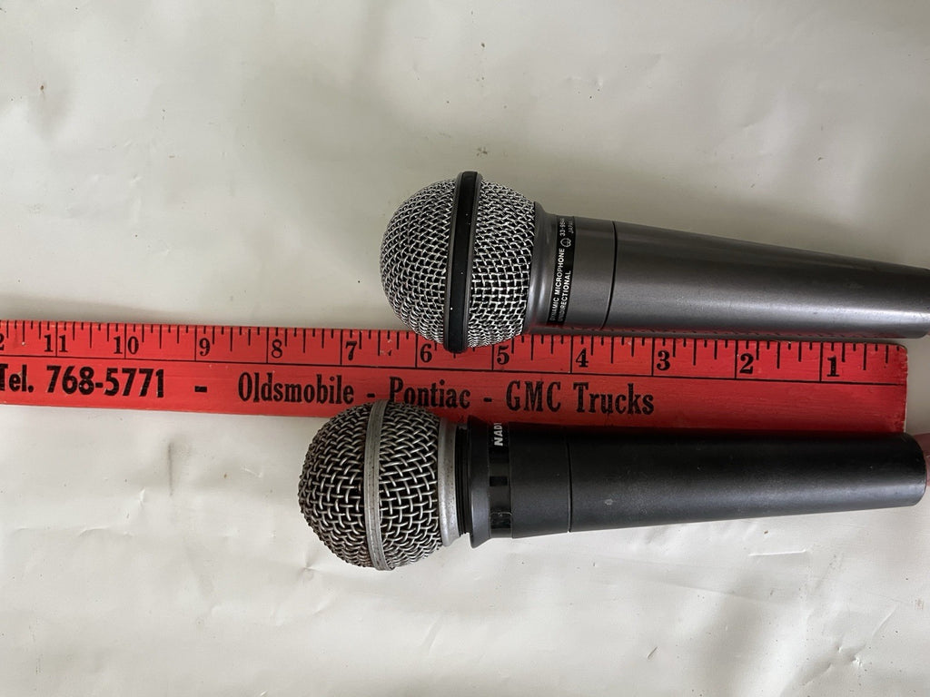 Lot of 2 Microphones Realistic Highball 33-984A/Starpower SP-9 & Cables Lot
