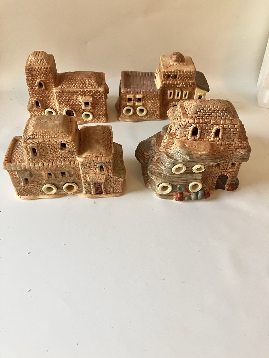 Vintage Ceramic Little Town Of Bethlehem’s Nativity Scene With Original Box