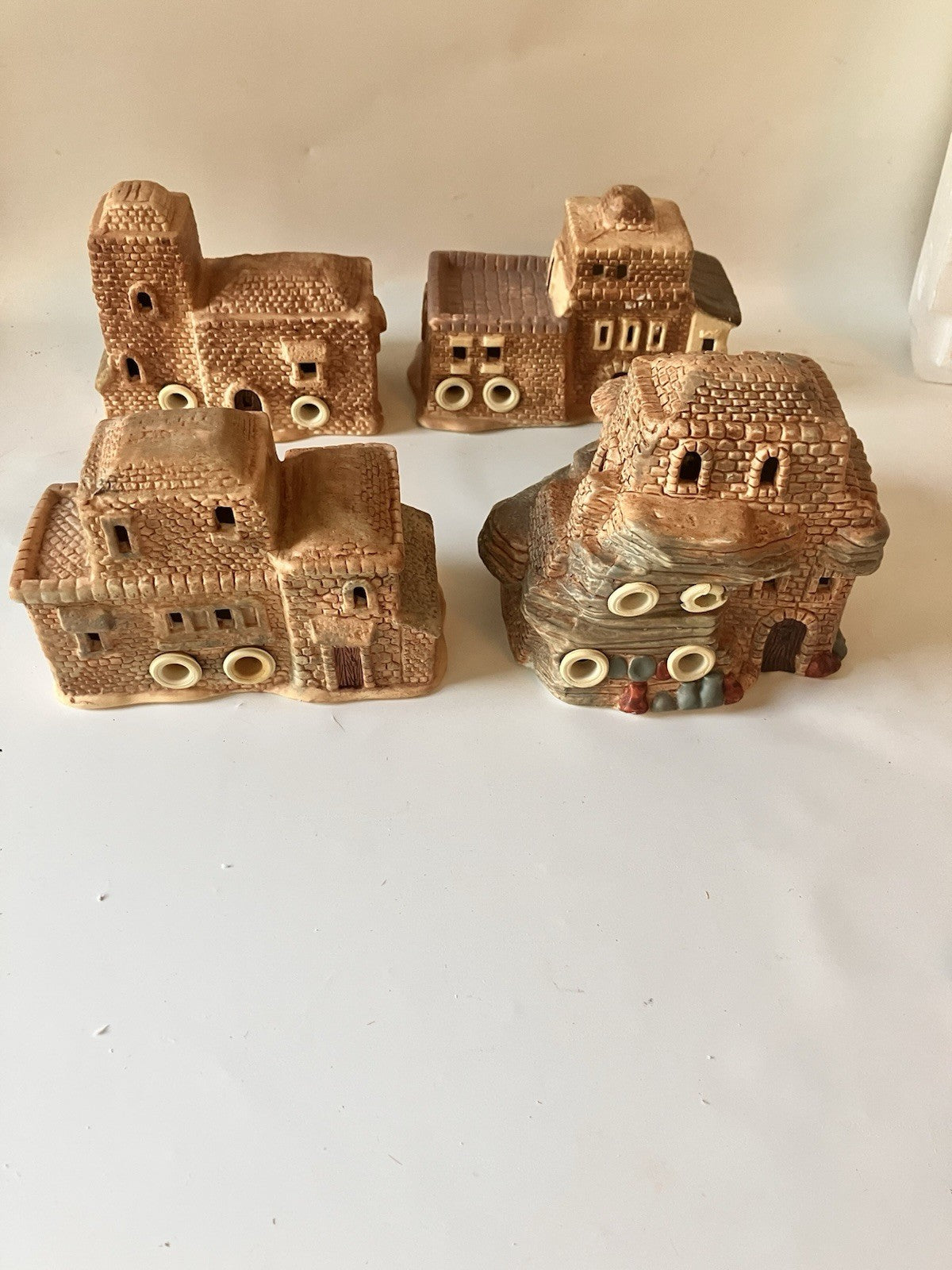 Vintage Ceramic Little Town Of Bethlehem’s Nativity Scene With Original Box