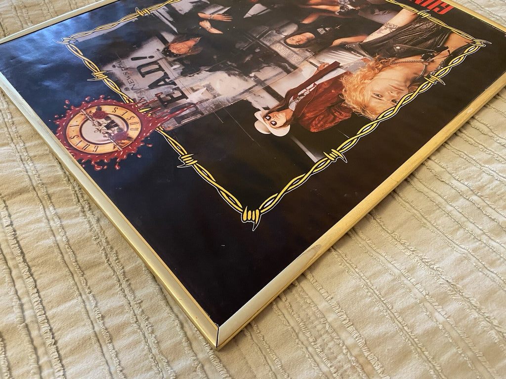1992 Guns N’ Roses Cardboard Backed Poster 20x16”