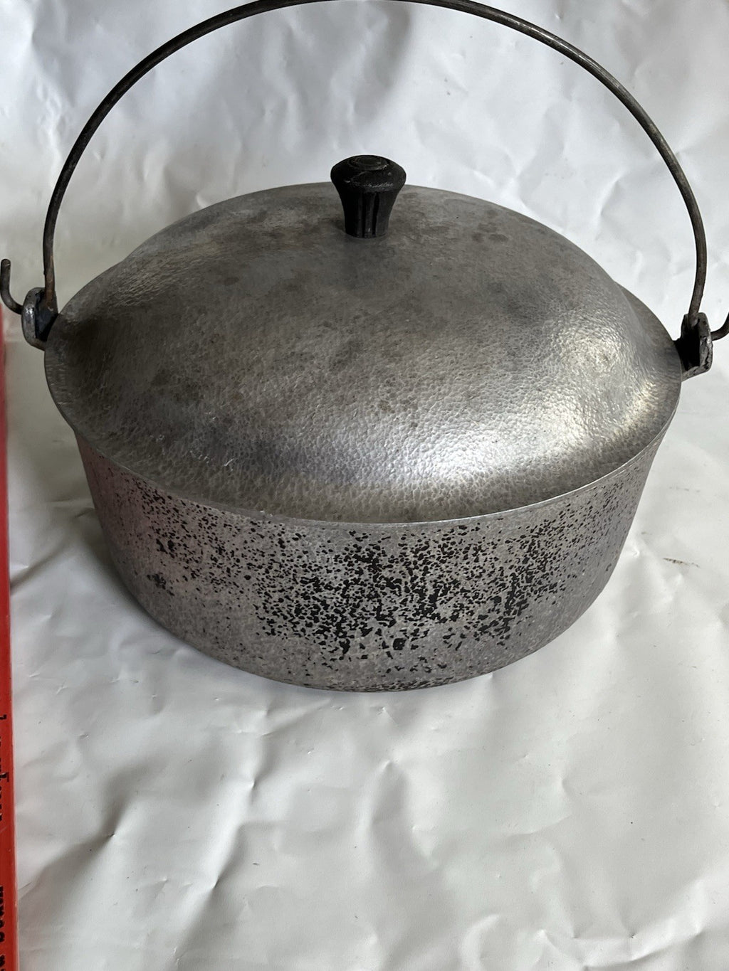 Hammercraft Club Aluminum Hammered Dutch Oven Pot w/Lid 10” 4.5 Quart Vintage
