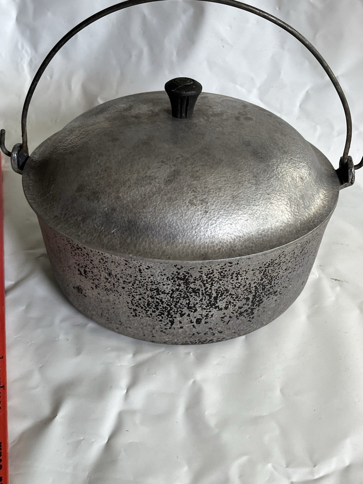 Hammercraft Club Aluminum Hammered Dutch Oven Pot w/Lid 10” 4.5 Quart Vintage