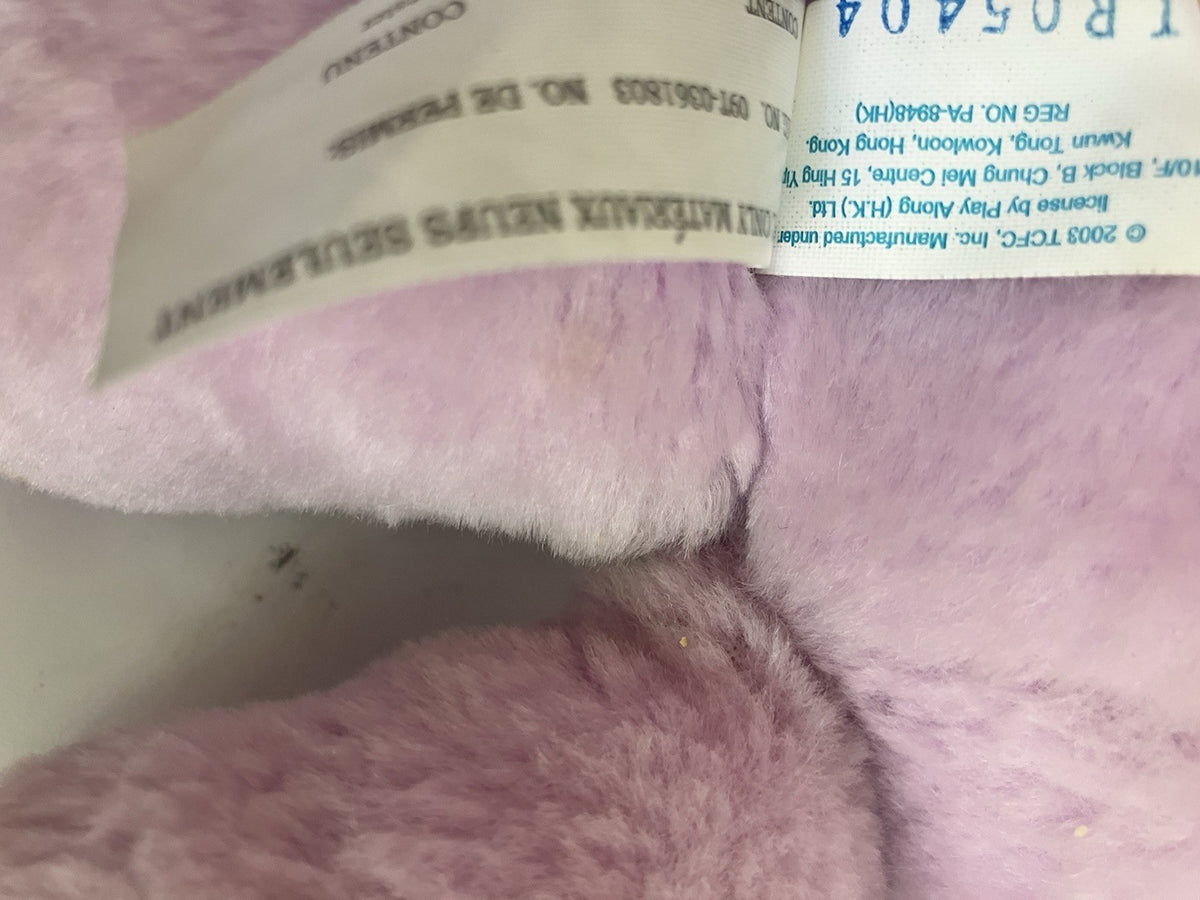 Care Bears Share Bear Plush 2002/2003 Purple Lavender Lollipops 12"