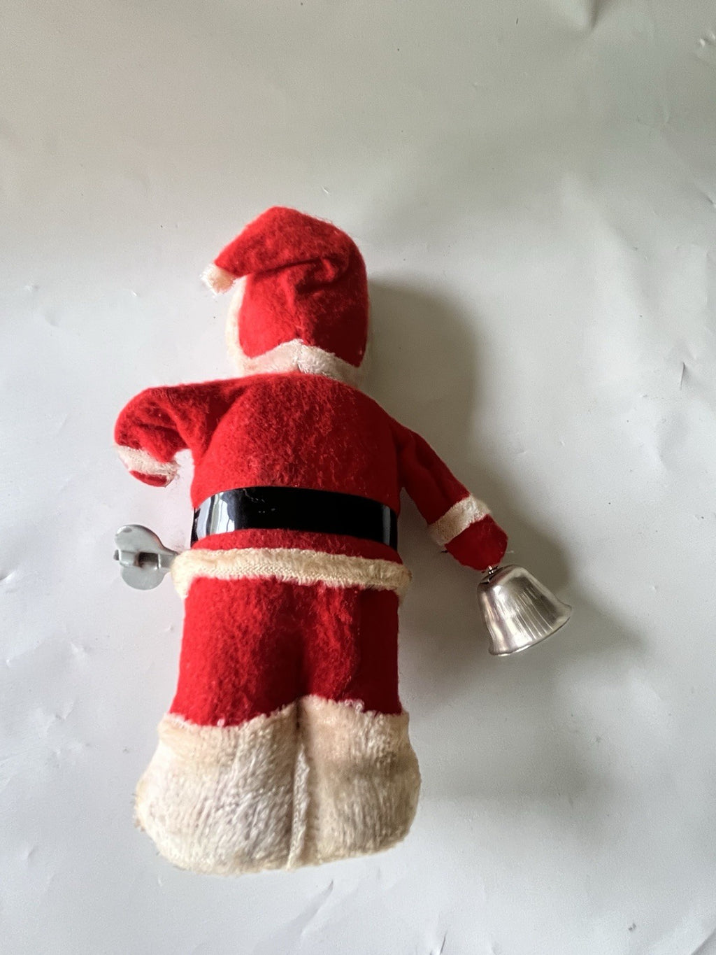 Vintage MCM 1950/60’s Mechanical Santa Claus Alps 6.5" Tall, Blue Eyes. Works!