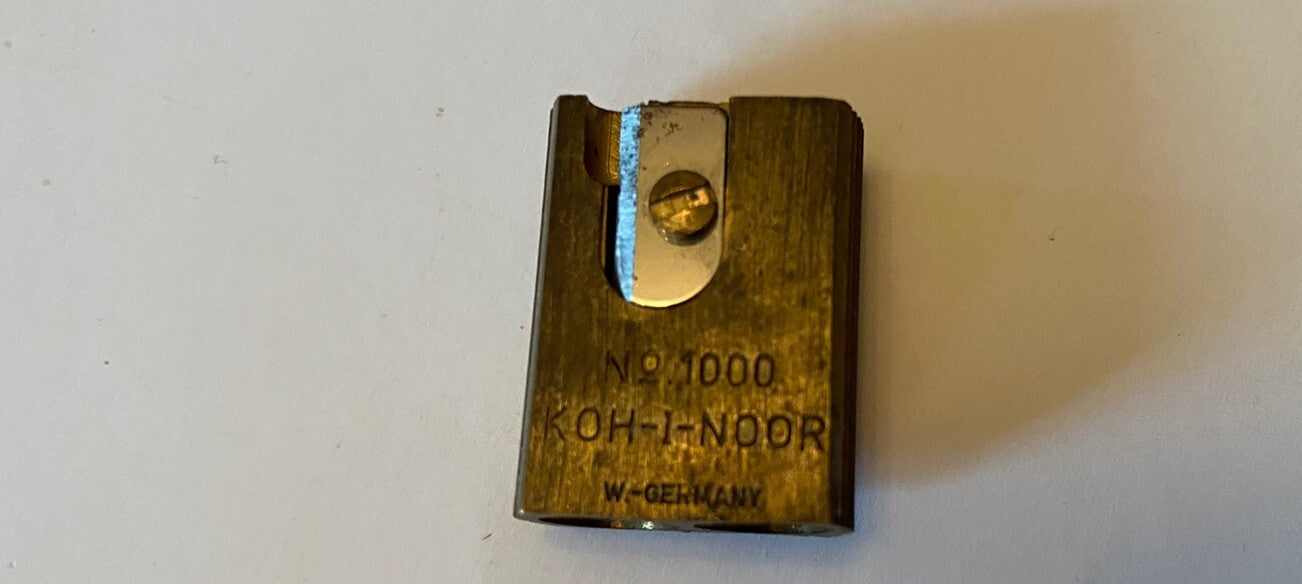 Vintage KOH-I-NOOR Pencil Sharpener w/ Case W. Germany No. 1000