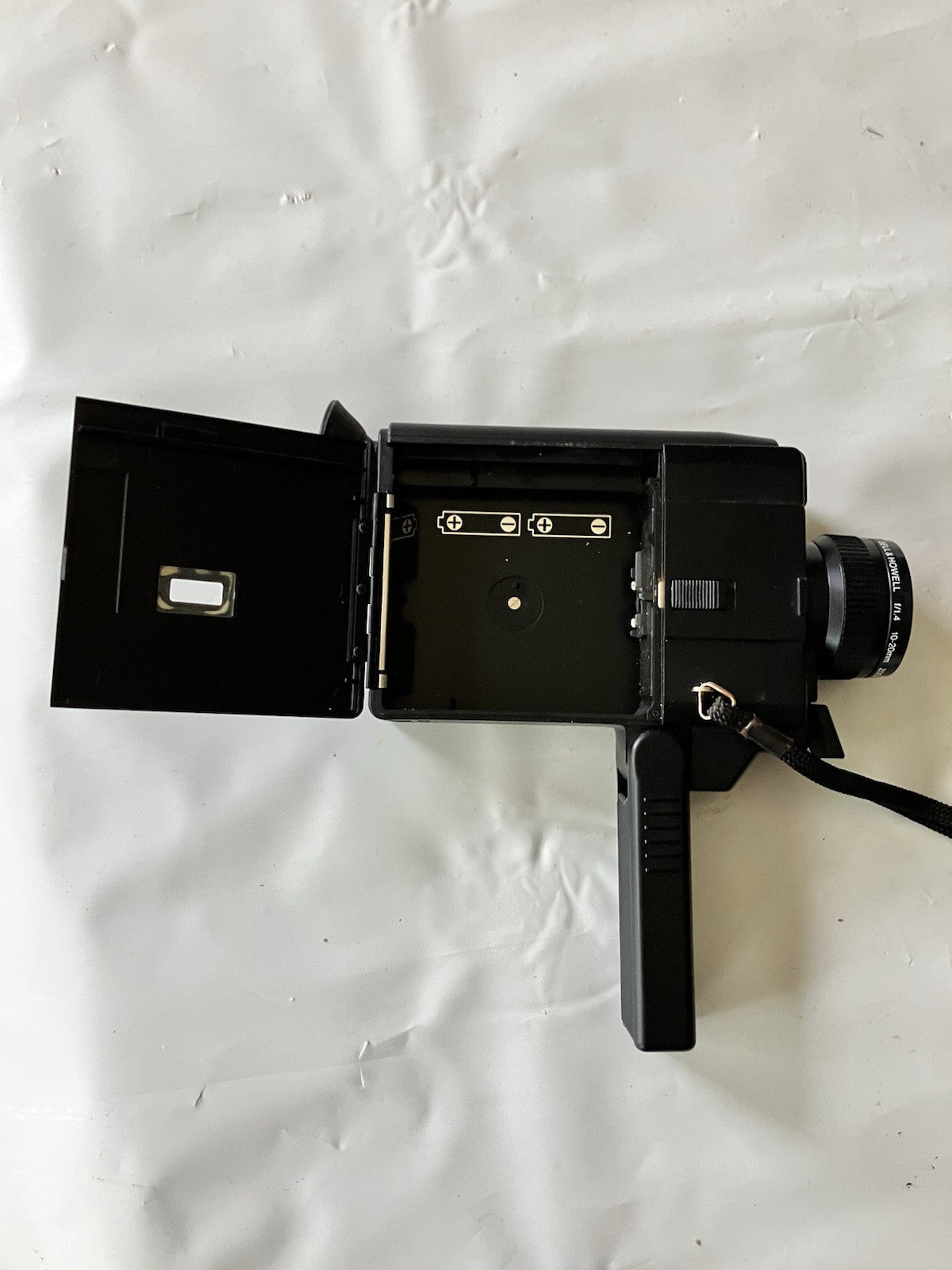 Vintage Black Bell & Howell T20 XL Super 8 Camera With Handle Attachment