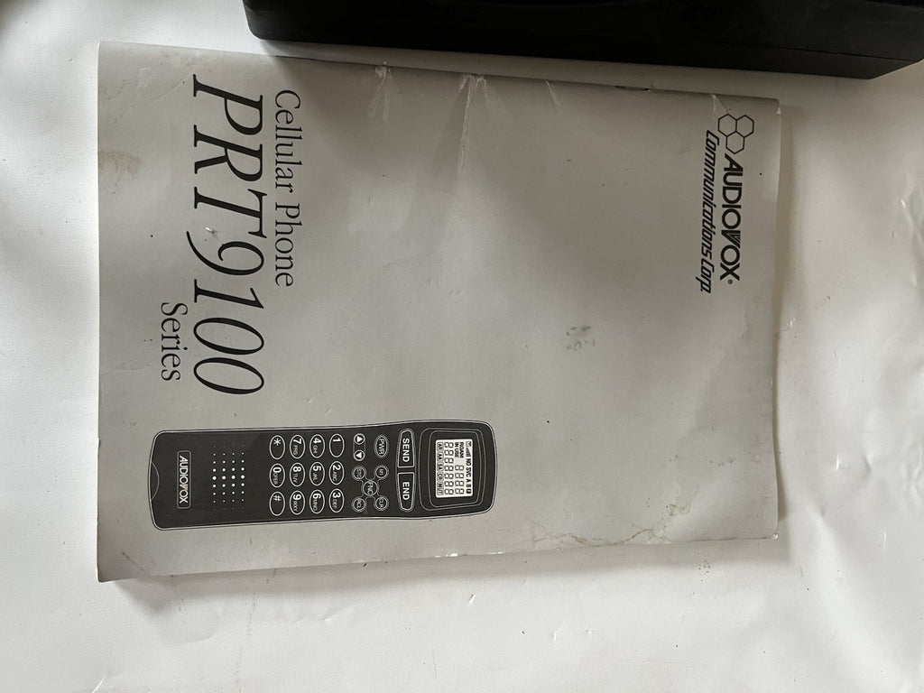 Vintage Audiovox U. S. Cellular Bag Phone, Original Manual, No Bag.