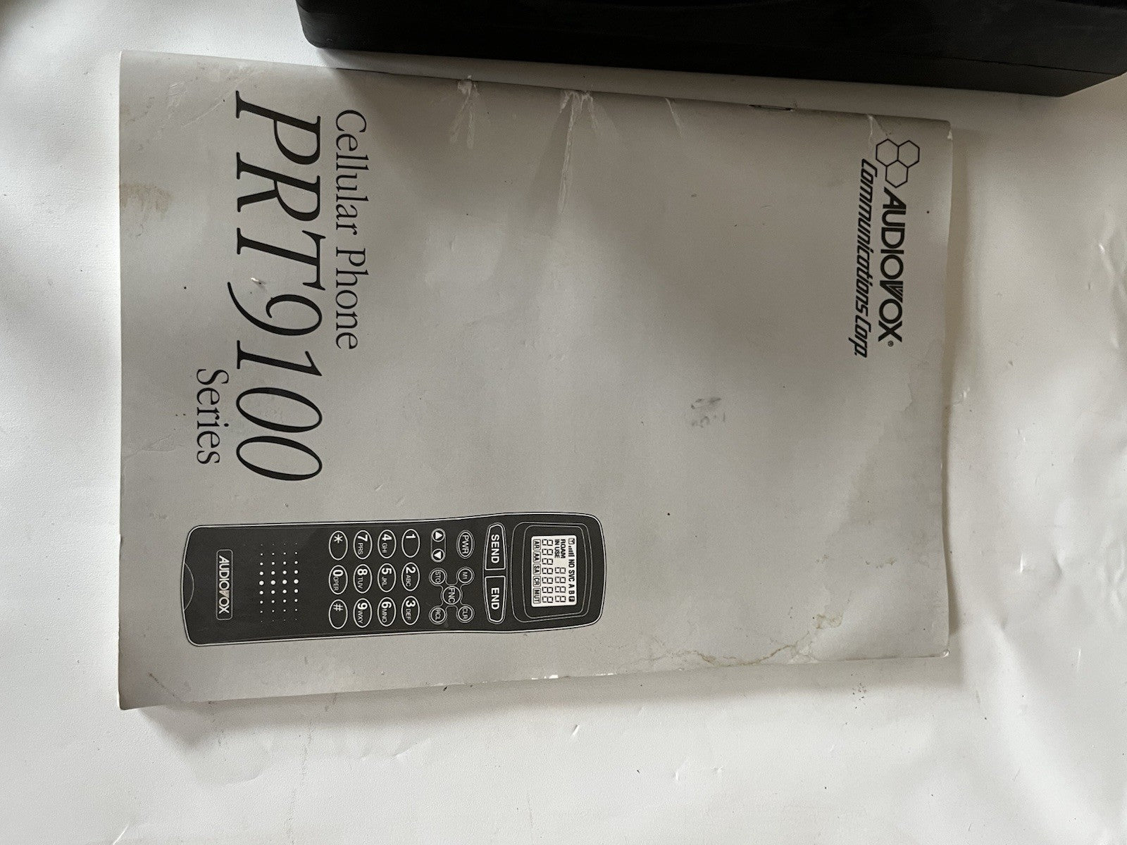Vintage Audiovox U. S. Cellular Bag Phone, Original Manual, No Bag.