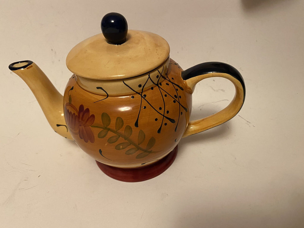 Ambiance Romance Nanette Vacher Teapot and Lid, 4 Cup, , Floral, Design
