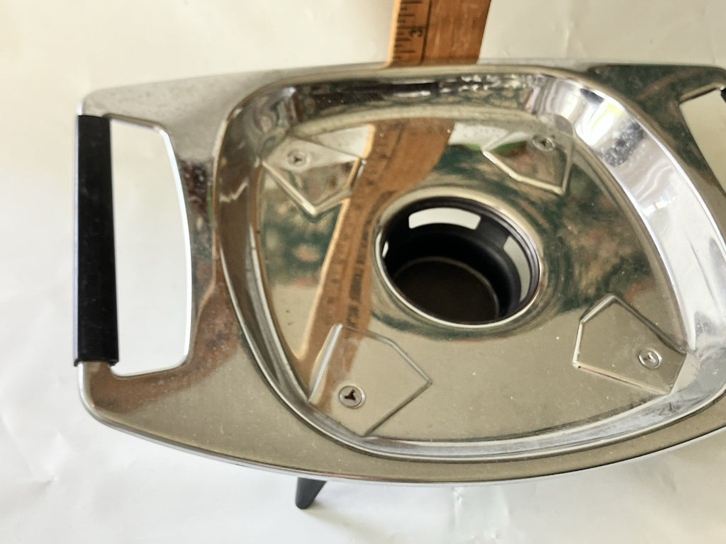 Vintage Double Handled Metal Casserole Warmer, Fits Single Stern-o, Four Footed