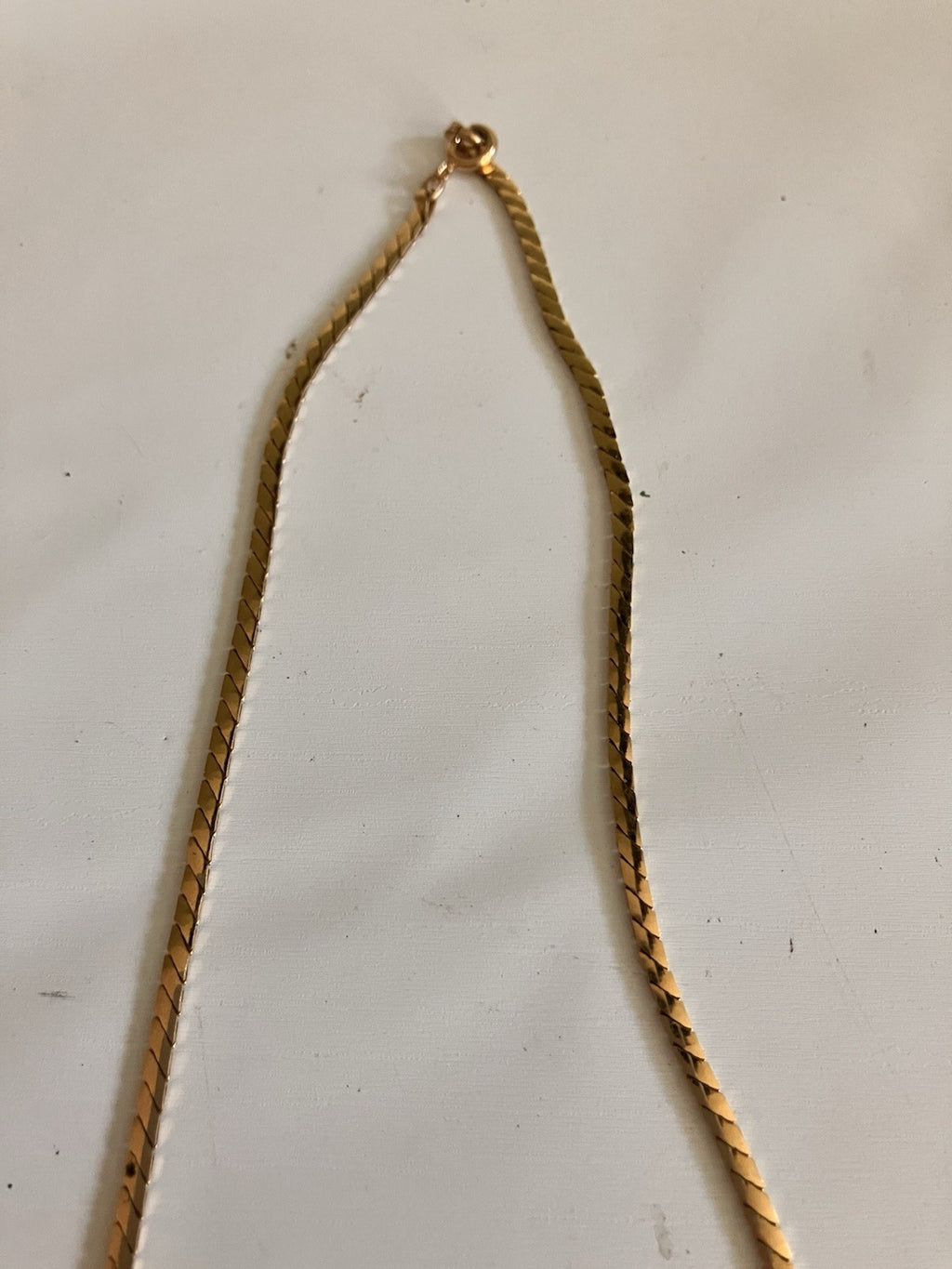 Trifari Burgundy Wine & Gold Tone Chain Pendant Necklace
